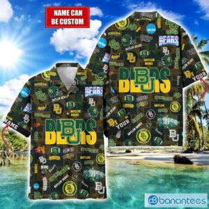 Baylor Bears Football Beach Shirts Logo Custom Name Hawaiian Shirt Product Photo 1