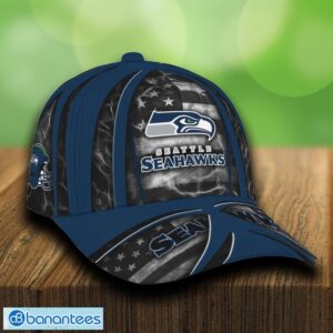 Seattle Seahawks USA Flag Patriotic Cap & Hat Print Independence Day For Fans - Seattle Seahawks USA Flag Patriotic Cap_1