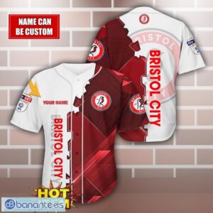Bristol City Personalized Name 3D Baseball Jersey Shirt Product Photo 1