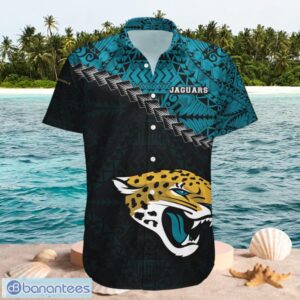 NFL Jacksonville Jaguars Big Logo Design Hawaiian Shirt Product Photo 1