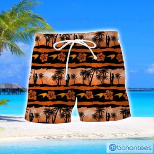 McLaren F1 Team Turtle Flower Pattern Aloha Hawaiian Shirt And Shorts Beach Set For Men And Women Product Photo 2