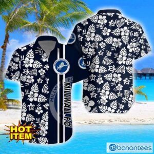 Millwall F.C Turtle Flower Pattern Aloha Hawaiian Shirt And Shorts Beach Set For Men And Women Product Photo 1
