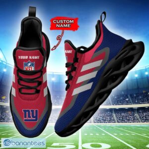 New York Giants NFL Max Soul Shoes Sneakers Custom Name Big Striped Sneakers For Fans Product Photo 3