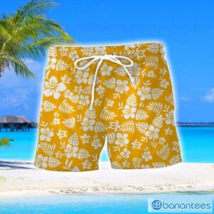 Cambridge United F.C Turtle Flower Pattern Aloha Hawaiian Shirt And Shorts Beach Set For Men And Women Product Photo 2