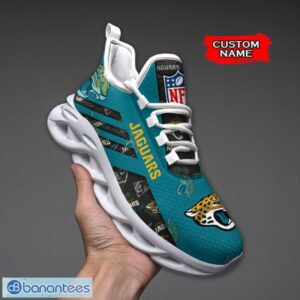 Jacksonville Jaguars NFL Max Soul Shoes Sneakers Custom Name All Printed Logo Team For Fans Product Photo 1