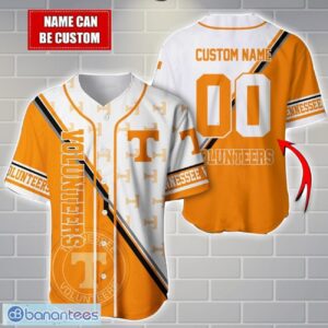 NCAA Tennessee Volunteers Custom Name And Number Sport Baseball Jersey Shirt Product Photo 1