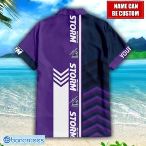 Custom Name Melbourne Storm NRL Hawaiian Shirt Gift Ideas For Summer Product Photo 2