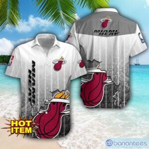 Miami Heat Logo Broken Wall Printed 3D Hawaiian Shirt For Fans Product Photo 1