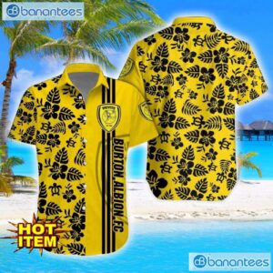 Burton Albion F.C Turtle Flower Pattern Aloha Hawaiian Shirt And Shorts Beach Set For Men And Women Product Photo 1