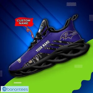 Baltimore Ravens NFL Max Soul Shoes Sneakers Custom Name All Printed Logo Team For Fans Product Photo 5