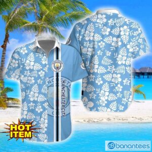 Manchester City F.C Turtle Flower Pattern Aloha Hawaiian Shirt And Shorts Beach Set For Men And Women Product Photo 1