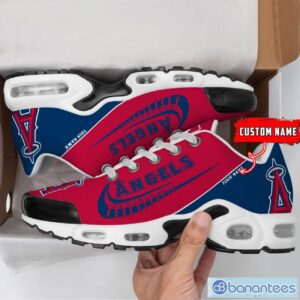 Los Angeles Angels MLB Custom Name Air Cushion Sports Shoes Men Women Sneakers Product Photo 2