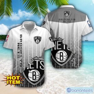 Brooklyn Nets Logo Broken Wall Printed 3D Hawaiian Shirt For Fans Product Photo 1