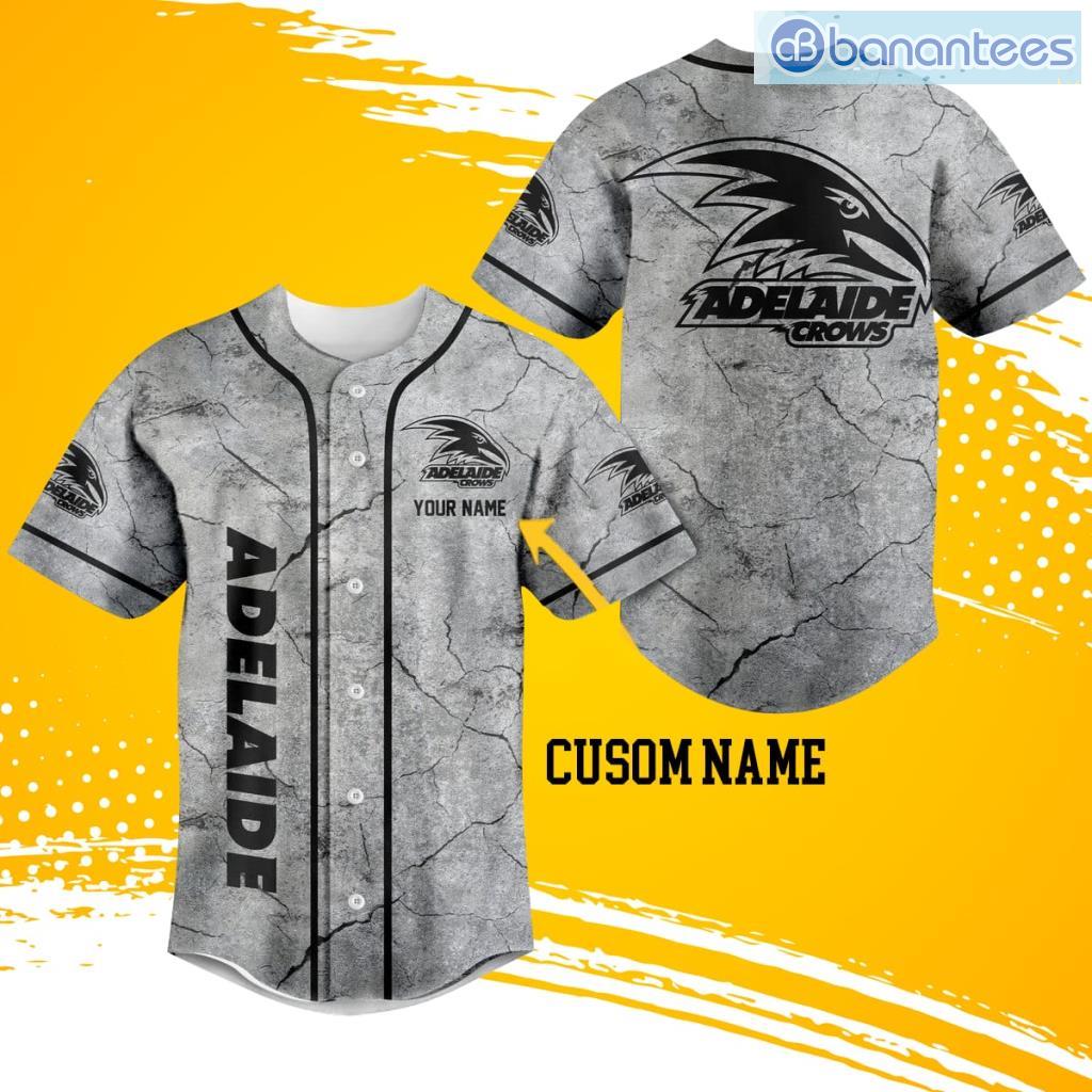 afl adelaide crows 3d broken pattern baseball jersey shirt for big fans image Afl Adelaide Crows 3D Broken Pattern Baseball Jersey Shirt For Big Fans Product Photo 1