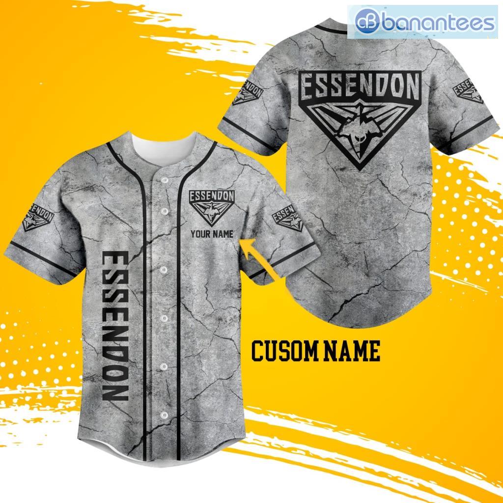 afl essendon bombers 3d broken pattern baseball jersey shirt for big fans image Afl Essendon Bombers 3D Broken Pattern Baseball Jersey Shirt For Big Fans Product Photo 1