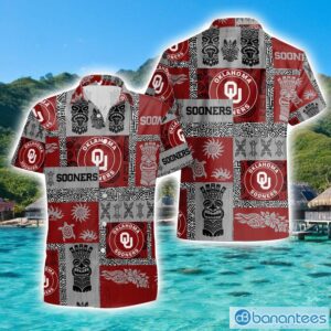 Oklahoma Sooners Hawaiian Tiki Vintage Patterns Hawaiian Shirt Summer Gift Product Photo 1