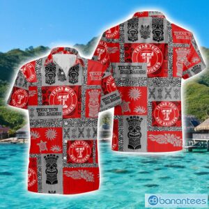 Texas Tech Red Raiders Tiki Vintage Patterns Hawaiian Shirt Summer Gift Product Photo 1