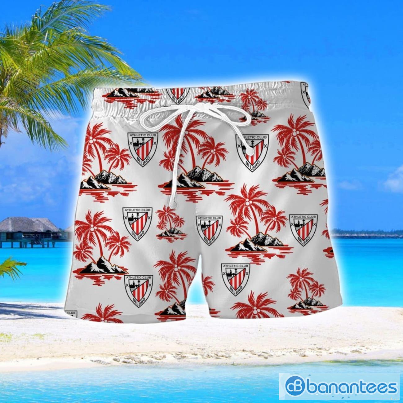 athletic bilbao turtle flower pattern aloha hawaiian shirt and shorts beach set for men and women 1 image Athletic Bilbao Turtle Flower Pattern Aloha Hawaiian Shirt And Shorts Beach Set For Men And Women Product Photo 2