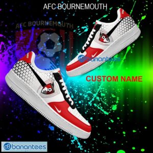 Custom Name EPL AFC Bournemouth Air Force 1 Shoes New AOP Gift AF1 Sneaker For Fans - EPL AFC Bournemouth For Fans Air Force 1 Sneaker Personalized Style 1
