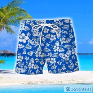 Blackburn Rovers Turtle Flower Pattern Aloha Hawaiian Shirt And Shorts Beach Set For Men And Women Product Photo 2