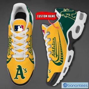 Oakland Athletics MLB Custom Name Air Cushion Sports Shoes Men Women Sneakers Product Photo 3