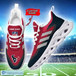 Houston Texans NFL Max Soul Shoes Sneakers Custom Name Big Striped Sneakers For Fans Product Photo 2