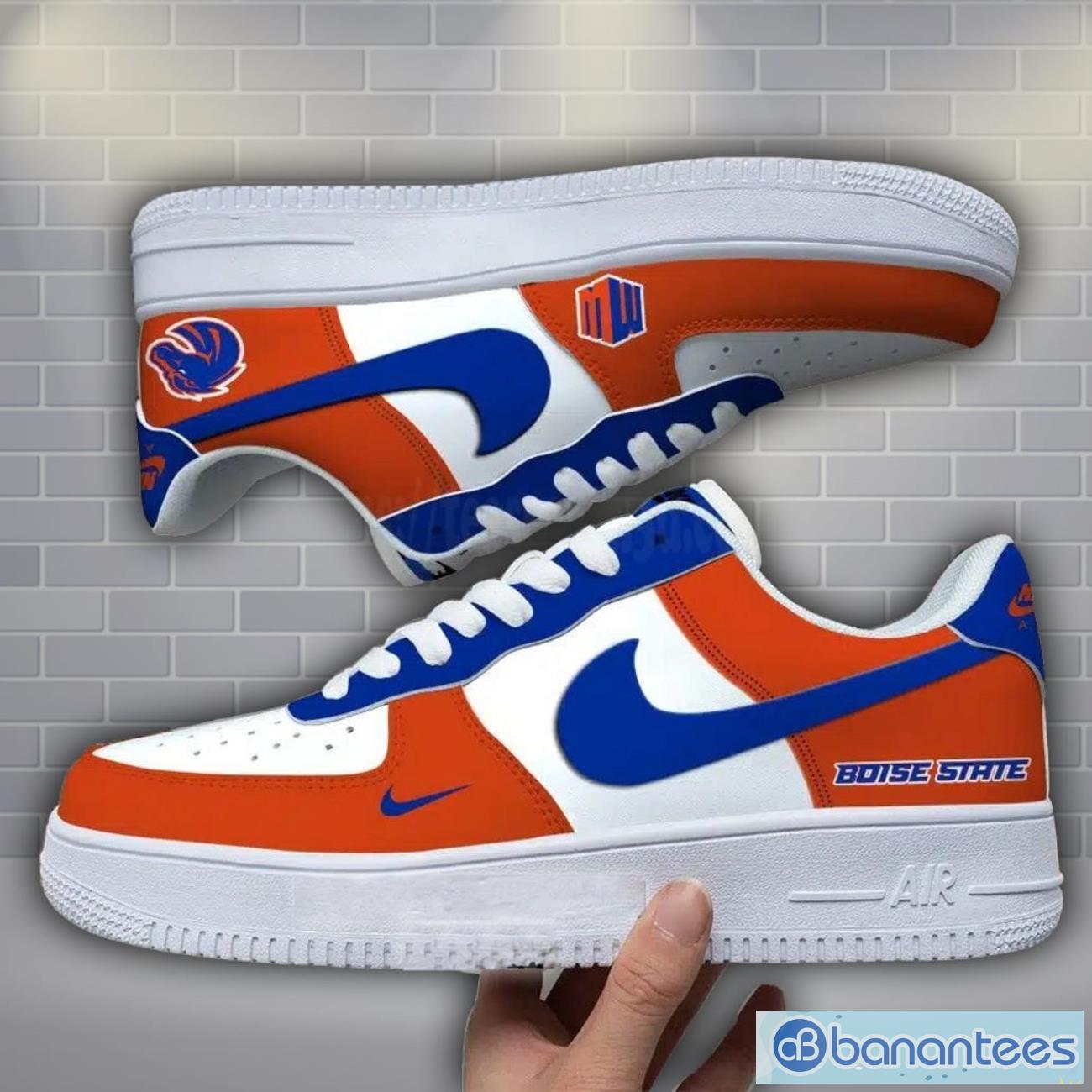 boise state broncos mix corlor air force shoes treding gift for men women sneakers image Boise State Broncos Mix Corlor Air Force Shoes Treding Gift For Men Women Sneakers Product Photo 1