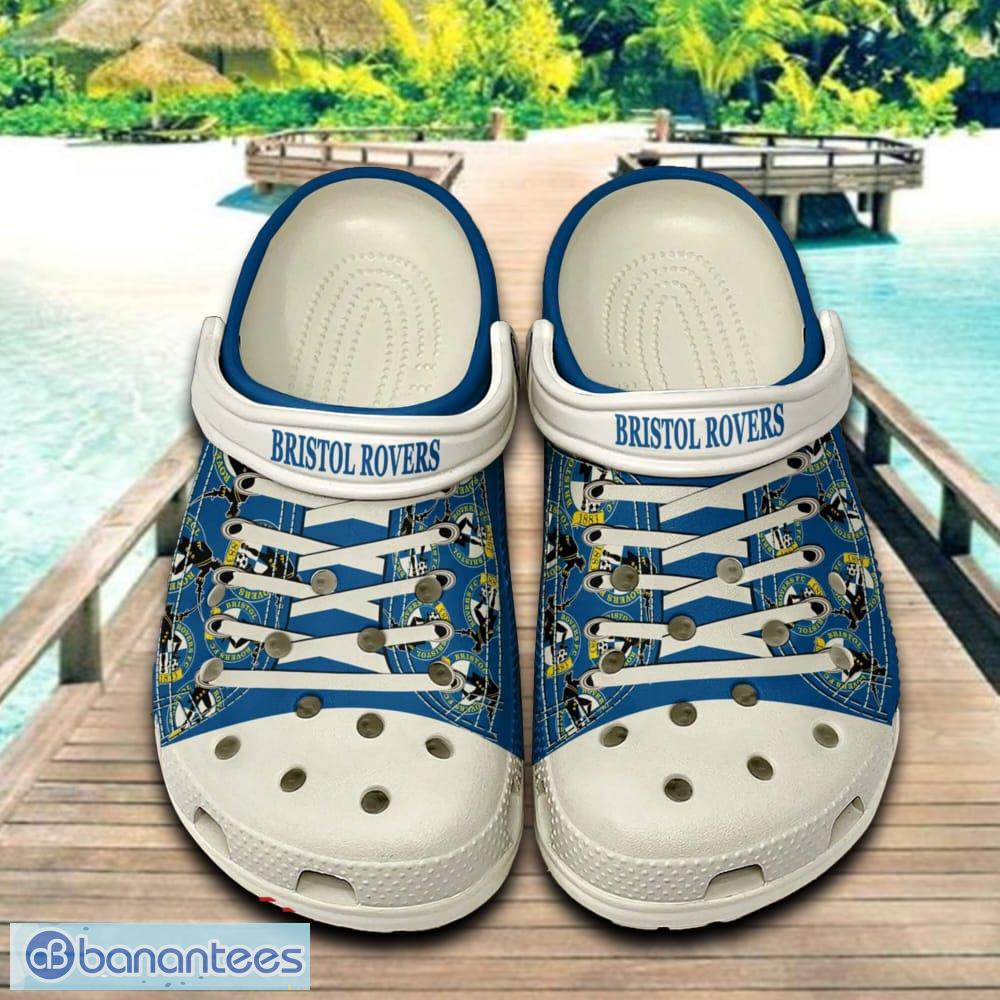 bristol rovers 3d clog shoes for fans summer beach all over print image Bristol Rovers 3D Clog Shoes For Fans Summer Beach All Over Print - Bristol Rovers 3D Clog Shoes For Fans Summer Beach All Over Print