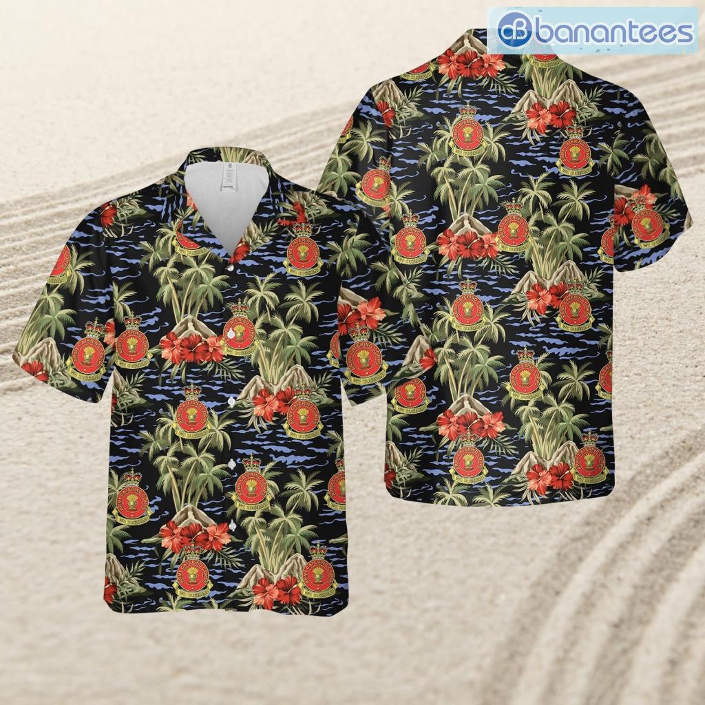 british army royal catering corps tropical beach hawaiian shirt image British Army Royal Catering Corps Tropical Beach Hawaiian Shirt Product Photo 1
