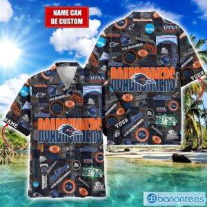 UTSA Roadrunners Football Beach Shirts Logo Custom Name Hawaiian Shirt Product Photo 1