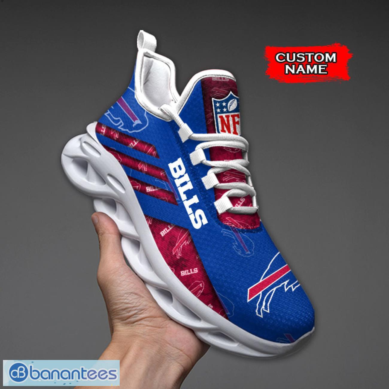 buffalo bills nfl max soul shoes sneakers custom name all printed logo team for fans image Buffalo Bills NFL Max Soul Shoes Sneakers Custom Name All Printed Logo Team For Fans Product Photo 1