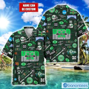 Marshall Thundering Herd Football Beach Shirts Logo Custom Name Hawaiian Shirt Product Photo 1