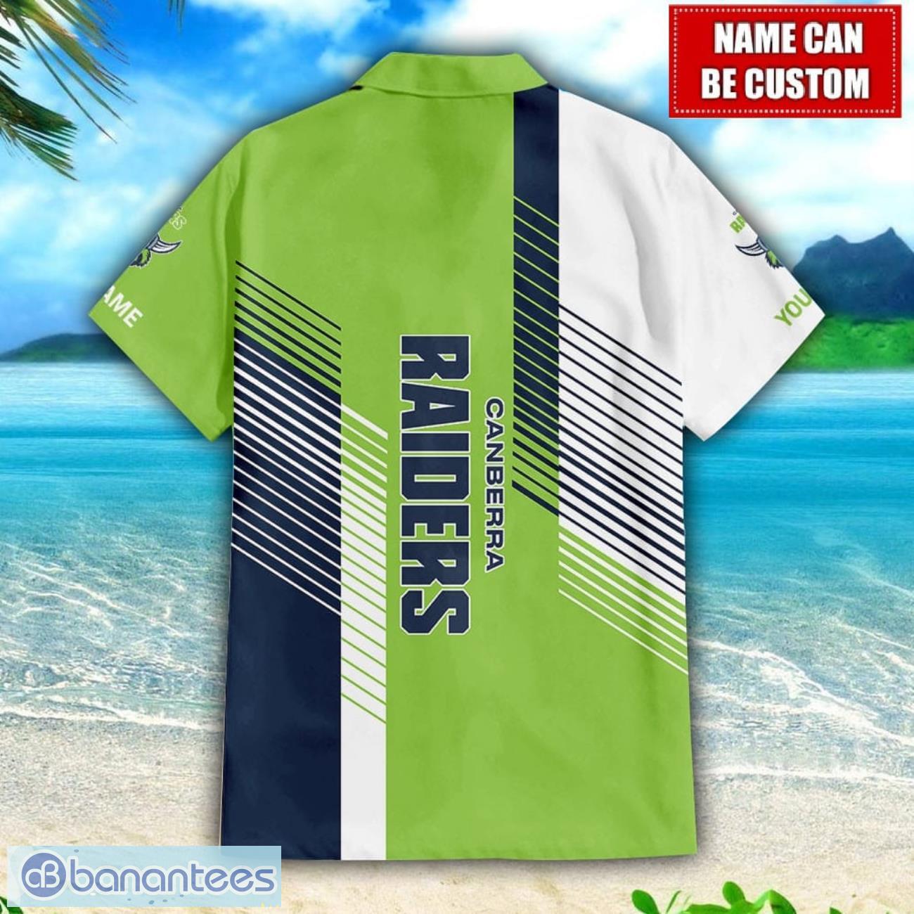 canberra raiders nrl custom name hawaiian shirt for men and women beach gift image Canberra Raiders NRL Custom Name Hawaiian Shirt For Men And Women Beach Gift Product Photo 1