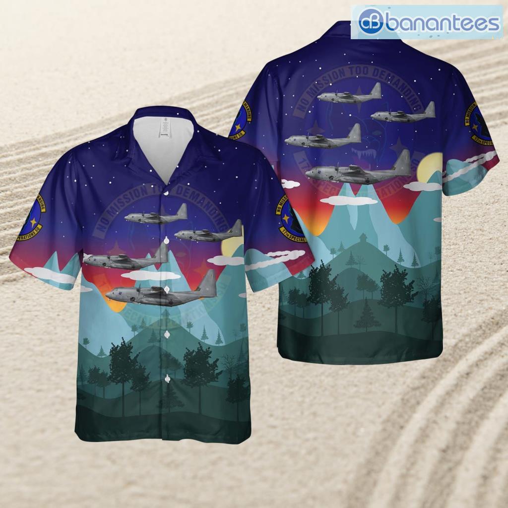 cannon air force base new mexico us air force 17th sos 27th sow 15 5888 ac 130j ghost rider tropical beach hawaiian shirt image Cannon Air Force Base, New Mexico, Us Air Force 17th Sos, 27th Sow, 15-5888, Ac-130j Ghost Rider Tropical Beach Hawaiian Shirt Product Photo 1