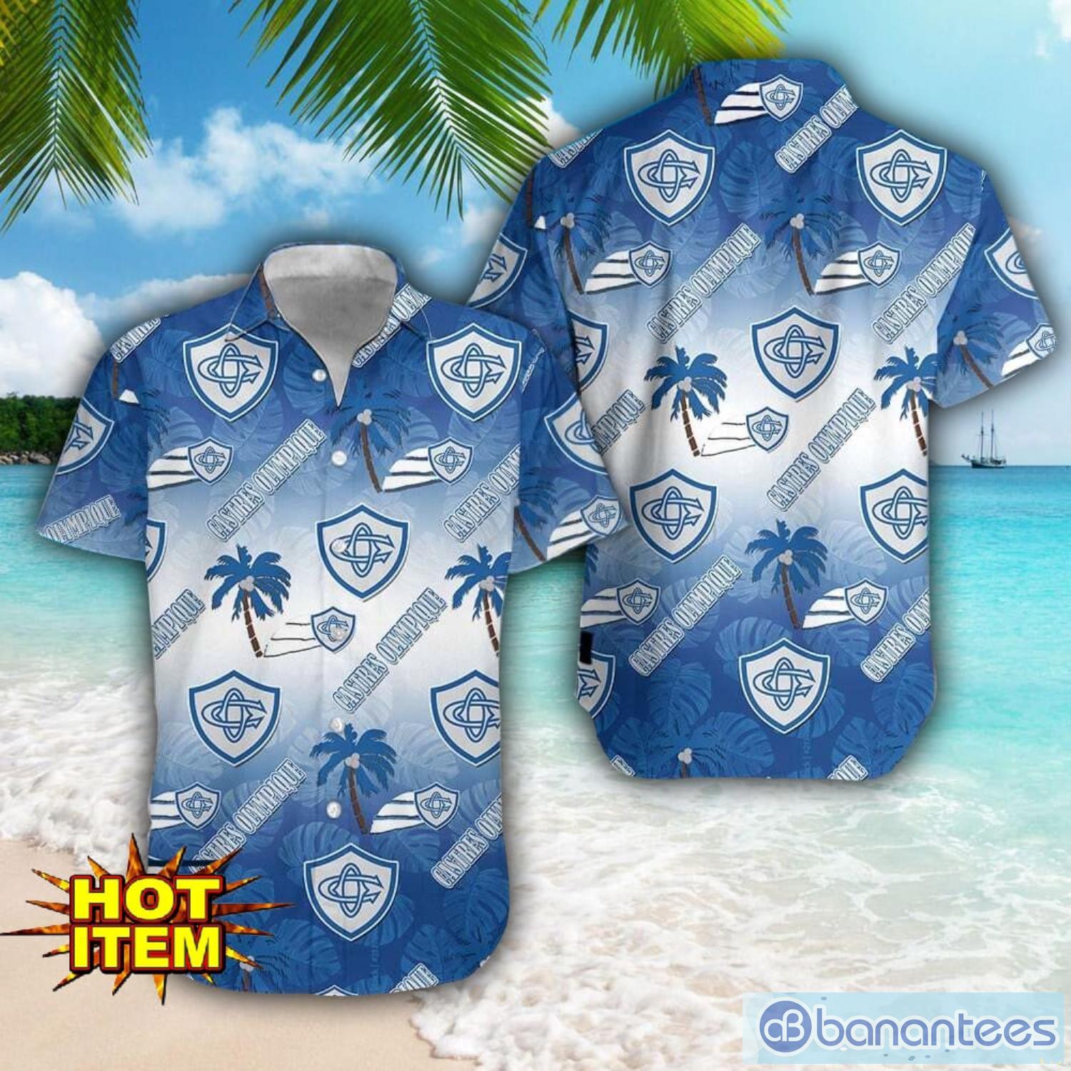 castres olympique hawaii 3d printing tropical hawaiian shirt for men and women beach summer gift image Castres Olympique Hawaii 3D Printing Tropical Hawaiian Shirt For Men And Women Beach Summer Gift Product Photo 1