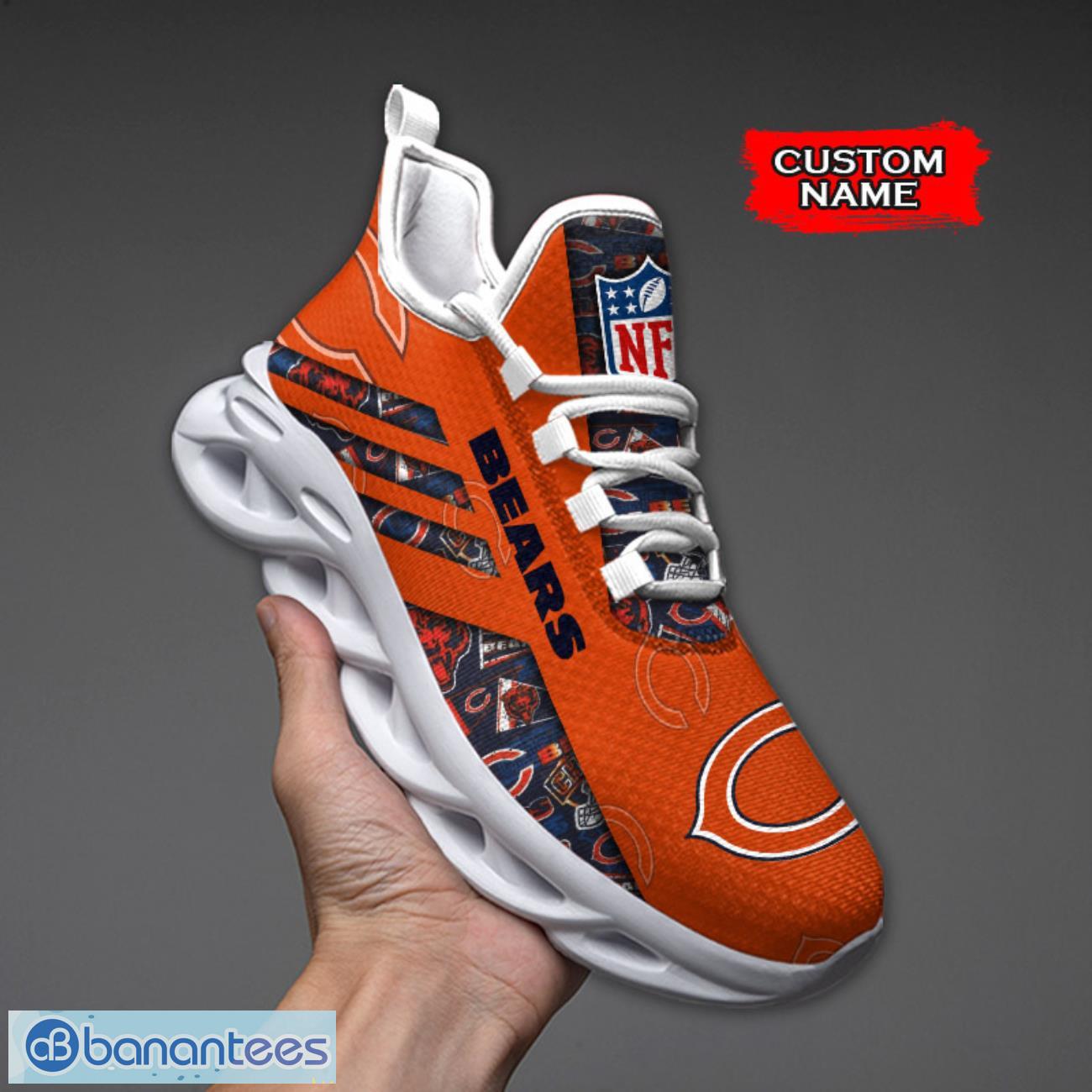 chicago bears nfl max soul shoes sneakers custom name all printed logo team for fans image Chicago Bears NFL Max Soul Shoes Sneakers Custom Name All Printed Logo Team For Fans Product Photo 1