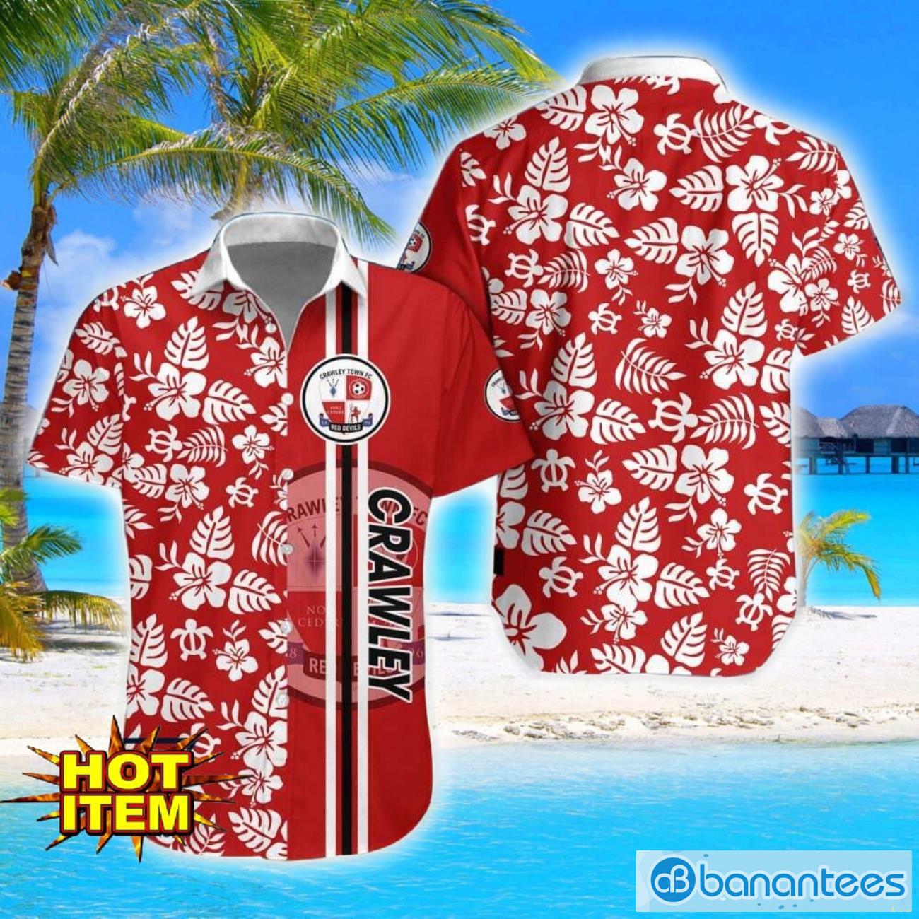 crawley town turtle flower pattern aloha hawaiian shirt and shorts beach set for men and women image Crawley Town Turtle Flower Pattern Aloha Hawaiian Shirt And Shorts Beach Set For Men And Women Product Photo 1
