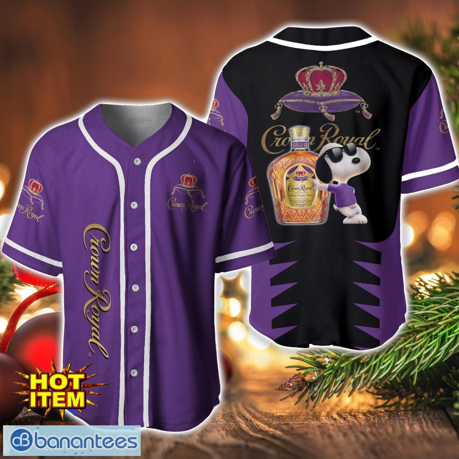 crown royal snoopy baseball jersey shirt for snoopy lovers gift ideas image Crown Royal Snoopy Baseball Jersey Shirt For Snoopy Lovers Gift Ideas Product Photo 1
