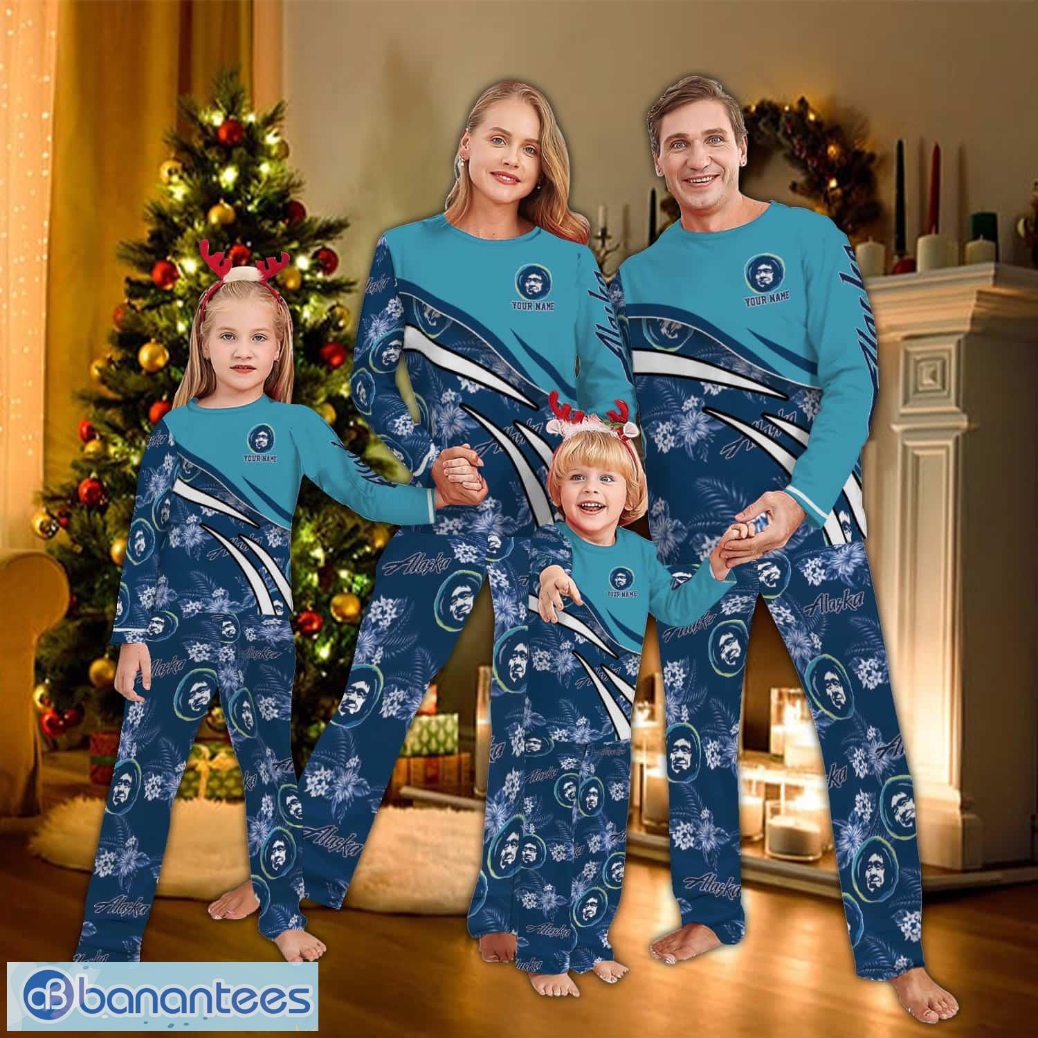 custom name alaska airlines logo pattern family pajamas set flower image Custom Name Alaska Airlines Logo Pattern Family Pajamas Set Flower - Custom Name Alaska Airlines Logo Pattern Family Pajamas Set Flower
