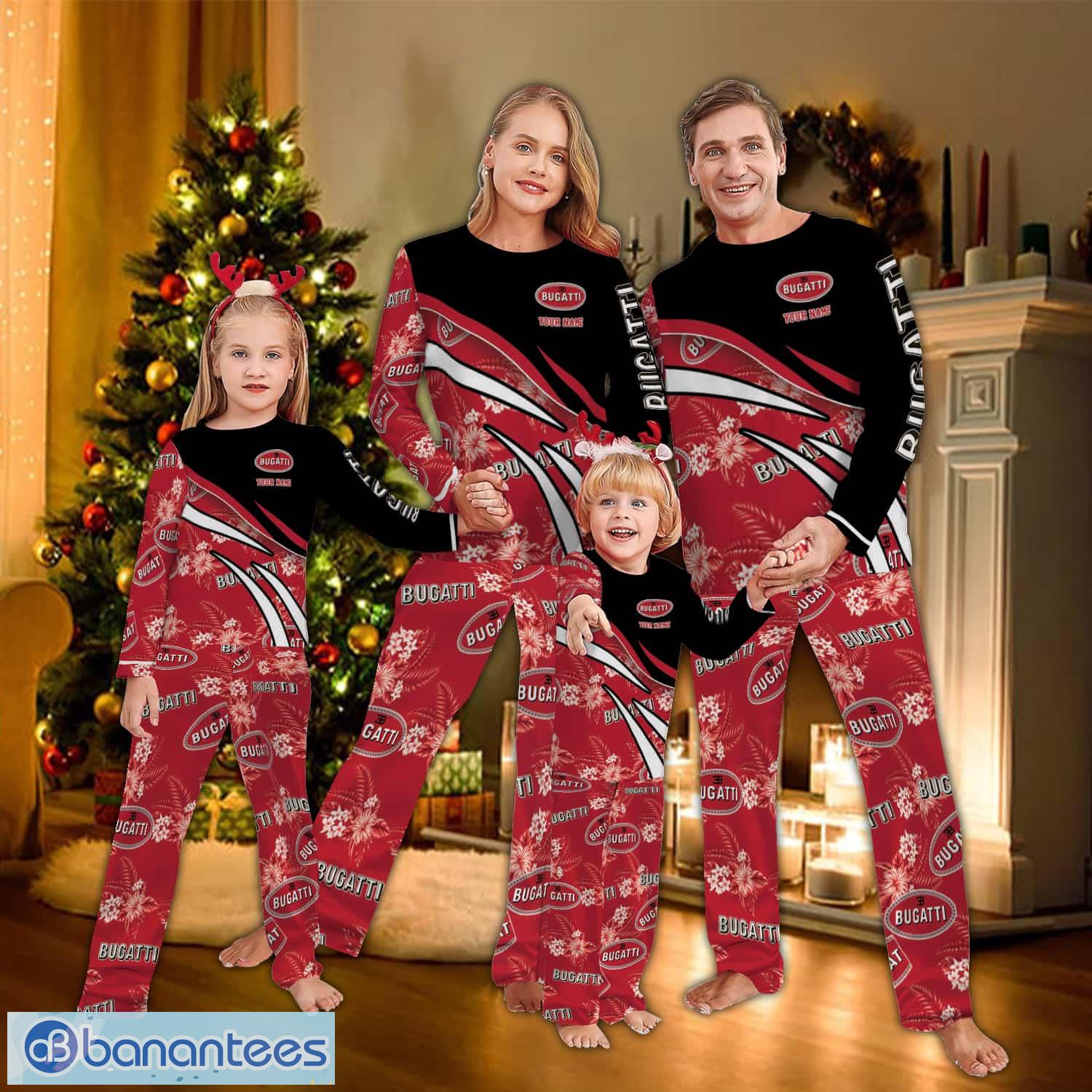 custom name bugatti car racing flower pattern pajamas set flower gift for family image Custom Name Bugatti Car Racing Flower Pattern Pajamas Set Flower Gift For Family - Custom Name Bugatti Car Racing Flower Pattern Pajamas Set Flower Gift For Family