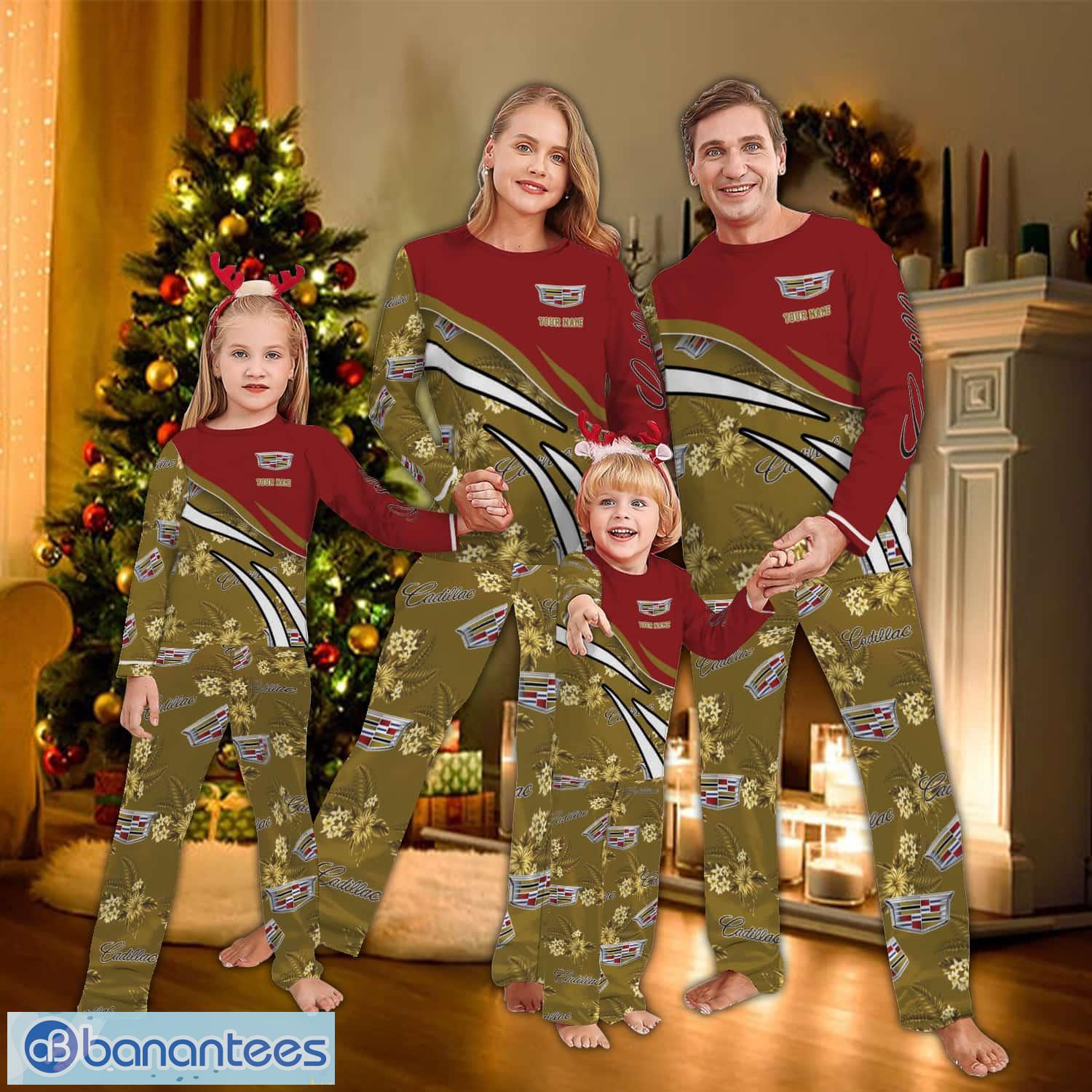 custom name cadillac car racing logo pattern pajamas set flower men women children image Custom Name Cadillac Car Racing Logo Pattern Pajamas Set Flower Men Women Children - Custom Name Cadillac Car Racing Logo Pattern Pajamas Set Flower Men Women Children