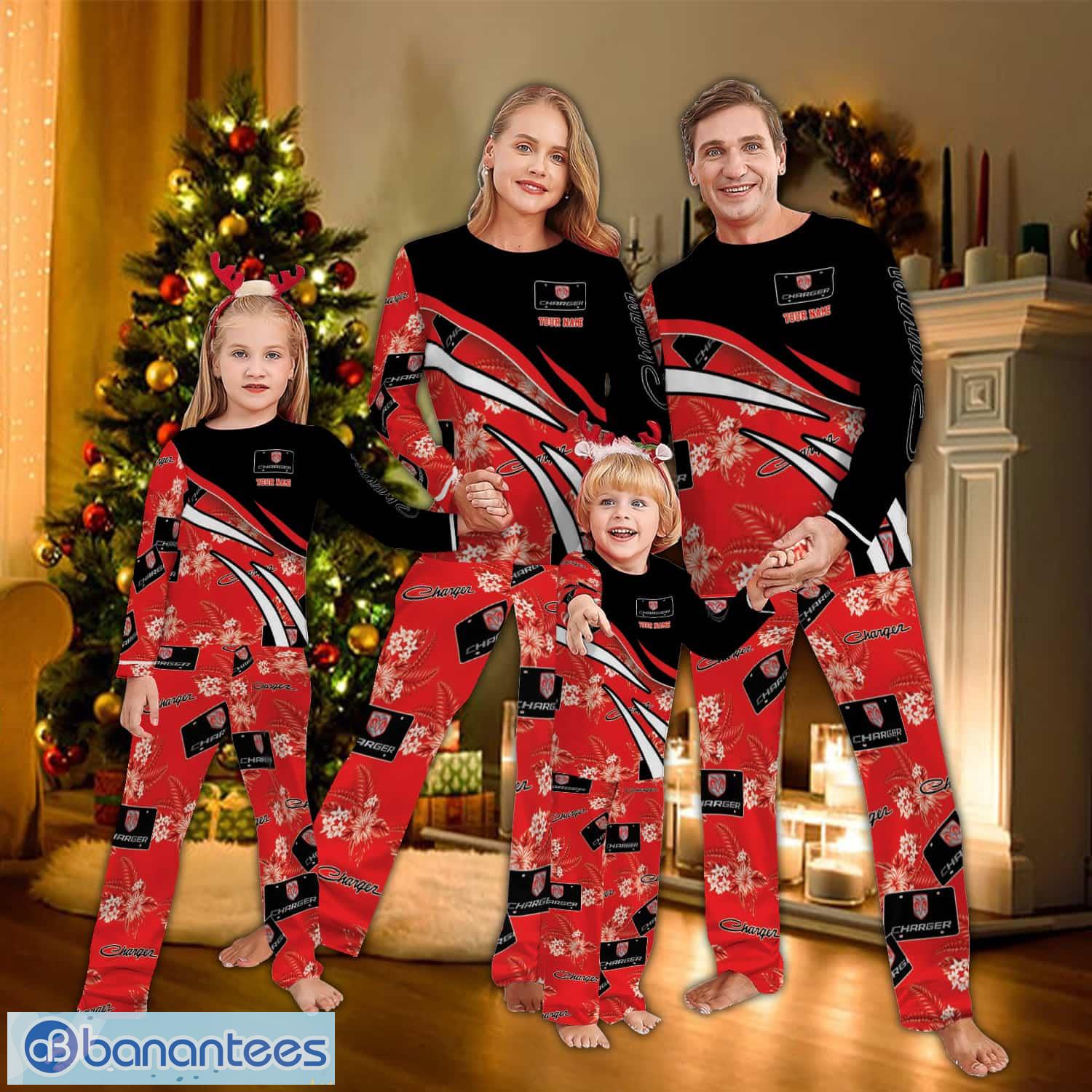 custom name dodge charger car racing logo team family pajamas set flower image Custom Name Dodge Charger Car Racing Logo Team Family Pajamas Set Flower - Custom Name Dodge Charger Car Racing Logo Team Family Pajamas Set Flower