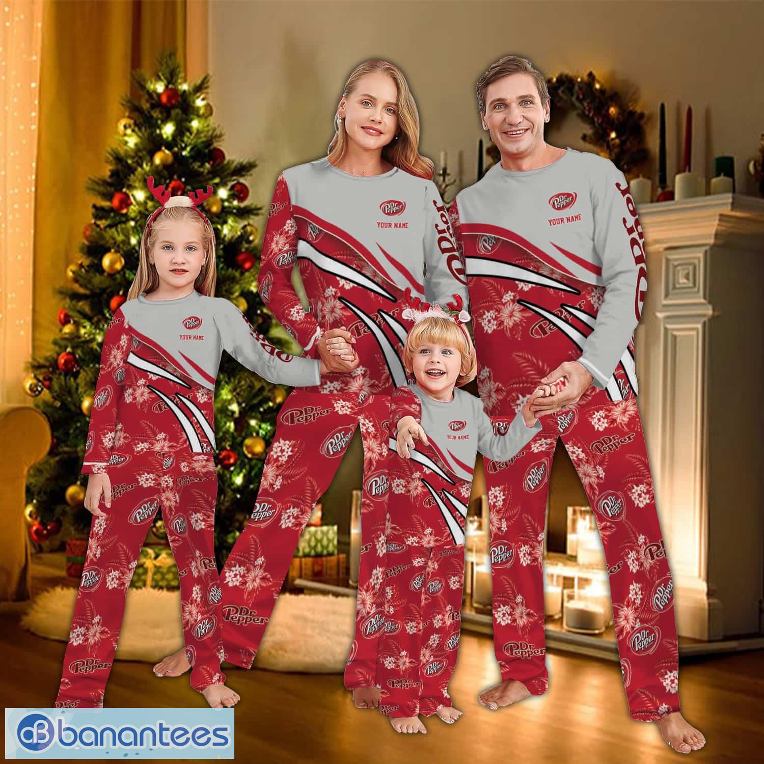 custom name dr pepper logo team pajamas set flower men women children image Custom Name Dr Pepper Logo Team Pajamas Set Flower Men Women Children - Custom Name Dr Pepper Logo Team Pajamas Set Flower Men Women Children
