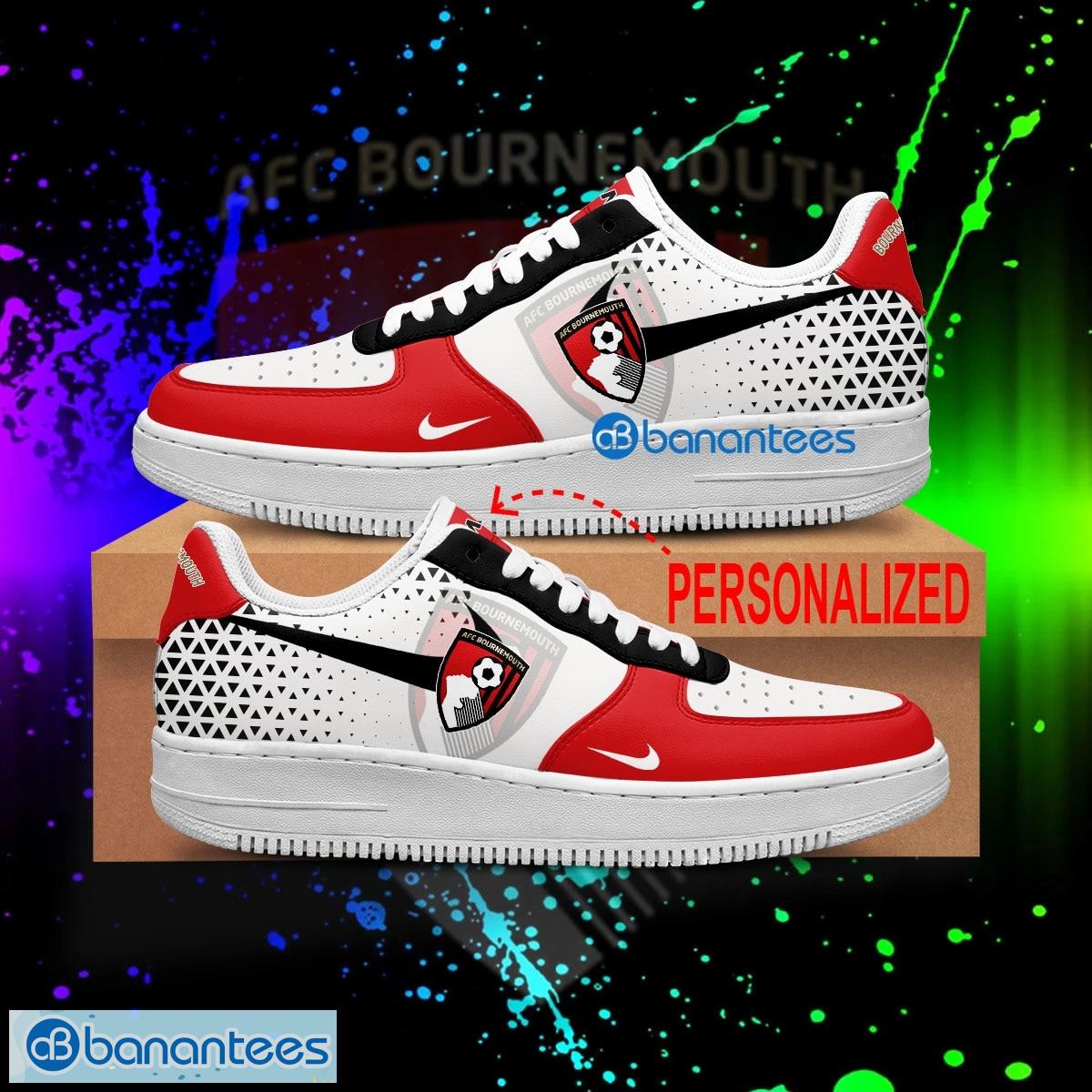 custom name epl afc bournemouth air force 1 shoes new aop gift af1 sneaker for fans 1 image Custom Name EPL AFC Bournemouth Air Force 1 Shoes New AOP Gift AF1 Sneaker For Fans - EPL AFC Bournemouth For Fans Air Force 1 Sneaker Personalized Style 2
