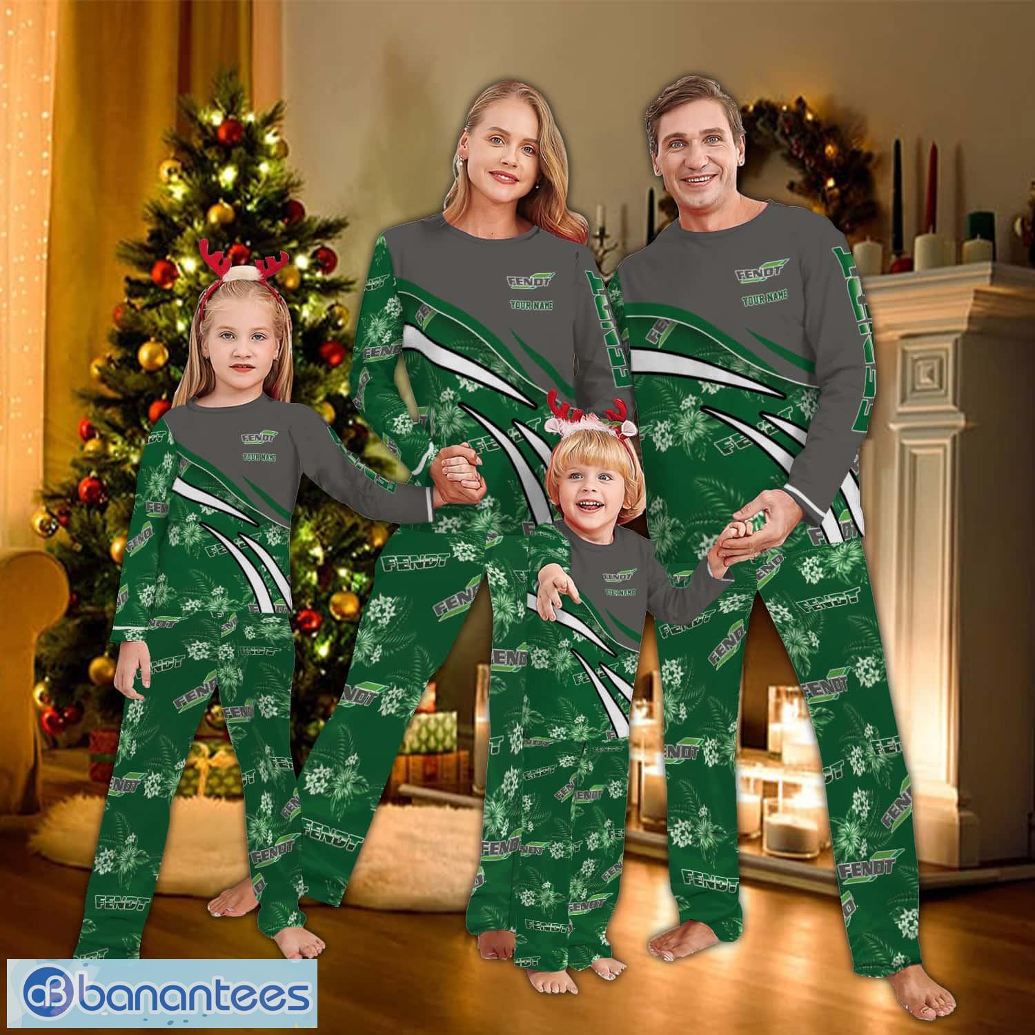 custom name fendt tractor logo team pajamas set flower gift for family image Custom Name Fendt Tractor Logo Team Pajamas Set Flower Gift For Family - Custom Name Fendt Tractor Logo Team Pajamas Set Flower Gift For Family