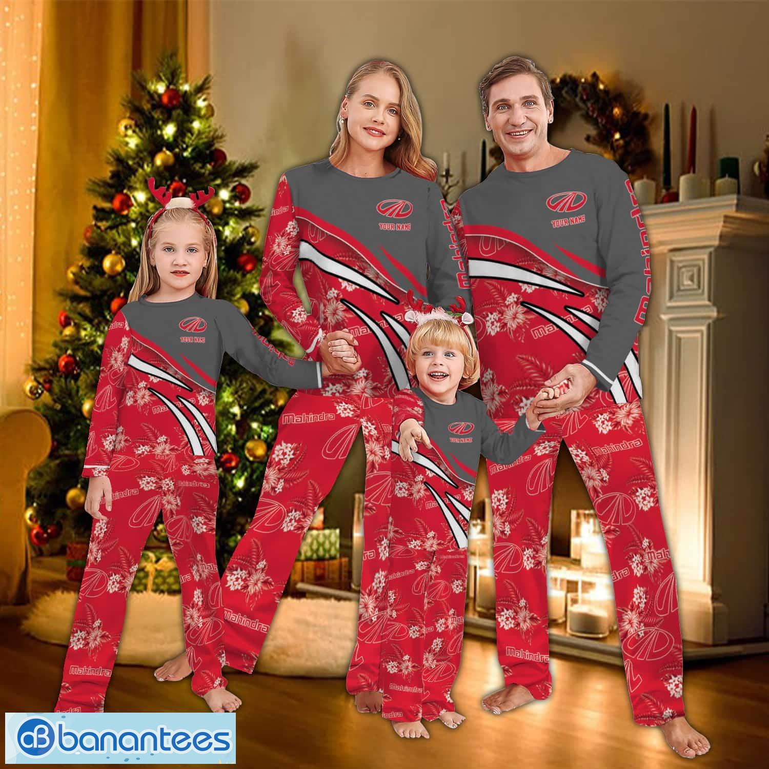 custom name mahindra tractor flower pattern pajamas set flower gift family image Custom Name Mahindra Tractor Flower Pattern Pajamas Set Flower Gift Family - Custom Name Mahindra Tractor Flower Pattern Pajamas Set Flower Gift Family