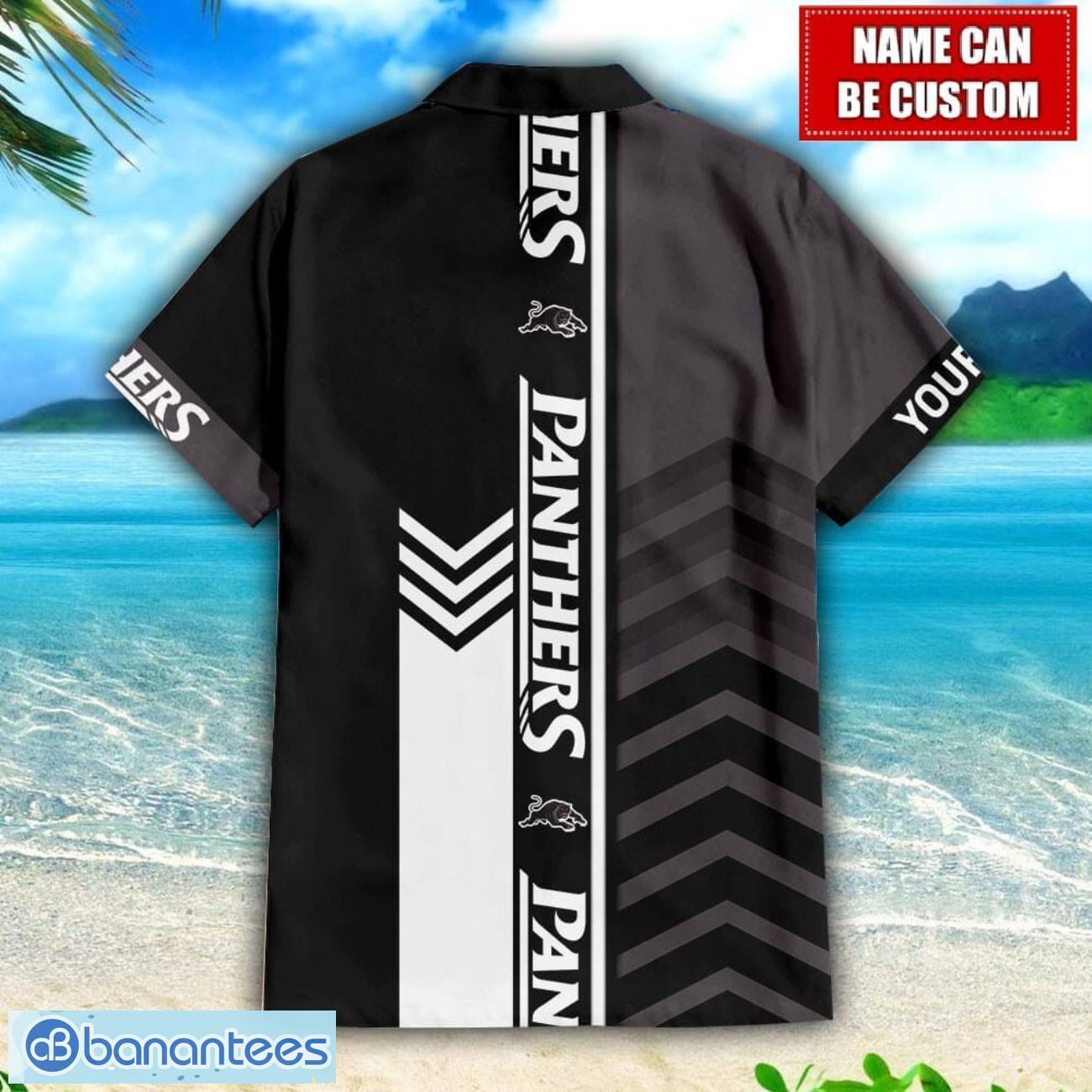 custom name penrith panthers nrl hawaiian shirt gift ideas for summer 1 image Custom Name Penrith Panthers NRL Hawaiian Shirt Gift Ideas For Summer Product Photo 2