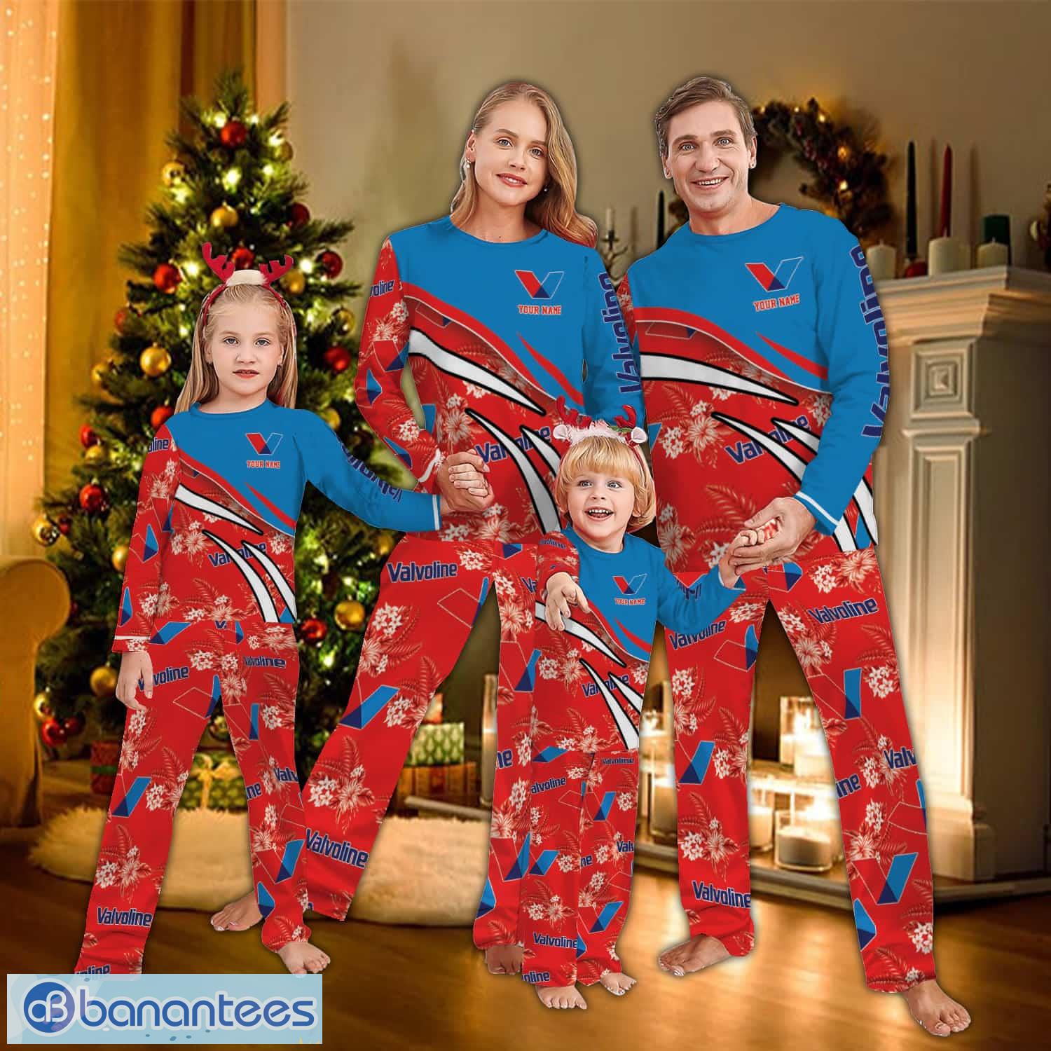 custom name valvoline logo team pajamas set flower gift family image Custom Name Valvoline Logo Team Pajamas Set Flower Gift Family - Custom Name Valvoline Logo Team Pajamas Set Flower Gift Family