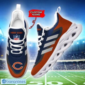 Chicago Bears NFL Max Soul Shoes Sneakers Custom Name Big Striped Sneakers For Fans Product Photo 2