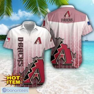 Arizona Diamondbacks Logo Broken Wall Printed 3D Hawaiian Shirt For Fans Product Photo 1